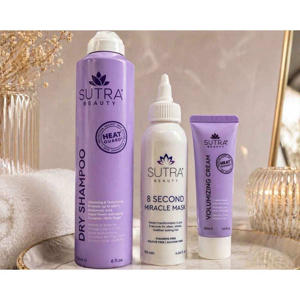 Sutra Beauty Hair Care Bundle Dry Shampoo Miracle Mask Volumizing Cream